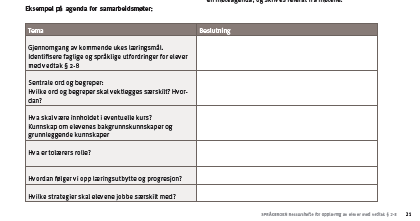 Hvordan samarbeide om opplæringen