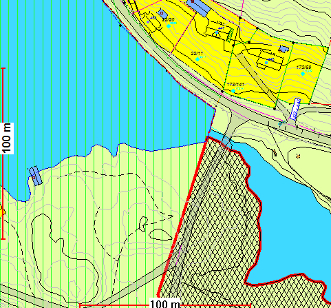 Nedenfor vises aktuell lokalisering med piler i kommuneplanen. Brygge Ny sti Alternative p-plasser 1.