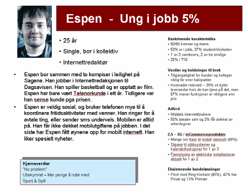 jobb/fritid Midt i livet/ Eldre x % Golden oldies x % Trygg alderdom Inaktive brukere*: x % x % x % x % Personas Velg målgruppe(r) for produktet Hvert