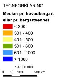 Kart over vanngiverevne i bergarten De følgende sidene hjelper deg som ønsker å bore en brønn med å tolke geologiske data fra området rundt det kartpunktet du valgte. Forklaring til figur 1:.