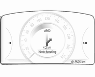 44 Navigering Ruteveiledning aktiv Førerinformasjonssenter, Sporttema: Du får da se en annen del av kartet. Hvis du vil gå tilbake til den nåværende posisjonen, velger du RESET i alternativlinjen.