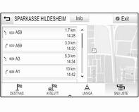 58 Navigering Ruteveiledningsmenyen inneholder ekstra alternativer for endring av ruteinnstillingene under aktiv ruteveiledning.