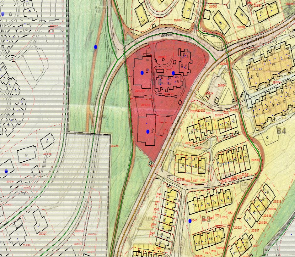 Reguleringsplaner, detaljregulering 2.3.1 Gjeldende planer Gjeldende reguleringsplan er plan med ID 4210000, og er benevnt - Fyllingsdalen. Gnr. 20. Bønes Planområde 2 -. Planen trådte i kraft 12.05.