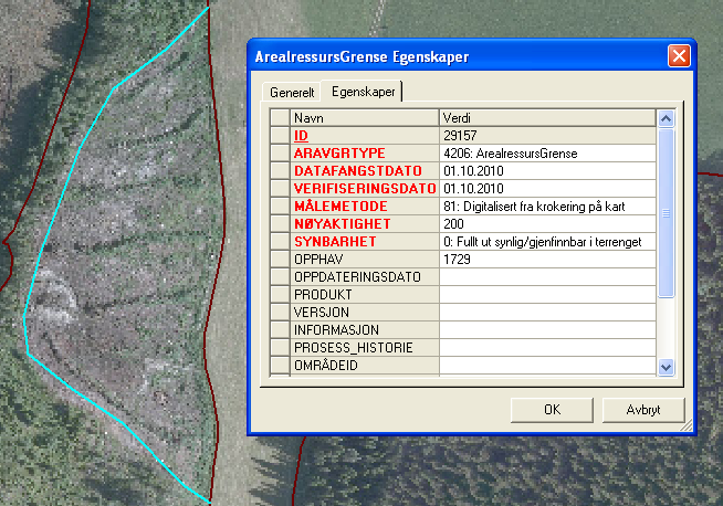 Eksempel 2. Jordbrukssjefen har vært på feltbefaring og har registrert endringer.