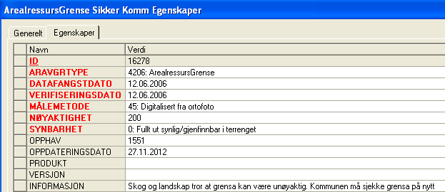 Vær spesielt oppmerksom på objekter i gruppe OBS! Objekter som tegnes her, må kontrolleres. Dette gjelder spesielt etter at Skog og landskap har utført nytt periodisk ajourhold.