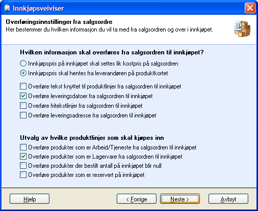 SALGSORDRE OG INNKJØP SALGSORDRE OG INNKJØP Hvordan opprette innkjøp på grunnlag av salgsordre? Når kunden bestiller produkter kan du opprette et innkjøp direkte fra ordren.