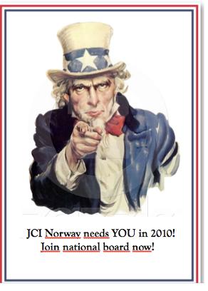 JCI Norway needs YOU in 2010! Av Hanne F. Kiilstofte, IPP Liker du å hjelpe andre å lykkes? Liker du å vite alt som skjer, over alt? Er du initiativrik?