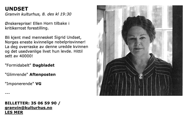 Granvin kulturhus, Seljord Frivillighetspris for 2011 5. desember er det Den internasjonale frivillighetsdagen. Vi delar ut frivillighetspris på julegrantenninga, sundag 27. november kl. 17,00.