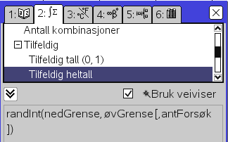 4: Sannsynlighet 153 156 Sannsynlighet og relativ frekvens Klikk. Klikk på og Lister & regnearkverktøylinja. Eksempel: Terningkast med regnearket Skriv inn teksten Øyne terning i celle A1.