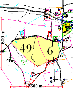 49 Boliger i Bureiservegen Gnr/bnr: 23/2 Størrelse: ca 53 daa, skog Planstatus: LNF Beskrivelse: Innspillet gjelder boliger langs Bureiservegen sør før Solheimstorget.