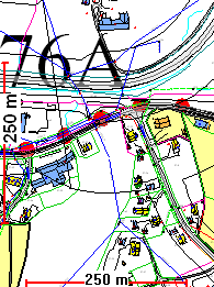 76A Boliger på Folkets hus-tomta Gnr/bnr: 97/9 Størrelse: ca 3 daa, annet areal (tidligere bebygd) Planstatus: Framtidig bolig Beskrivelse: Innspillet gjelder boliger på tomta det Folkets Hus ved