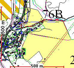 76B Boliger Grua nord (nordre område benevnes 76B1 og søndre område for 76B2 Gnr/bnr: 67/13 Størrelse: ca 66 daa, andel dyrka mark ca 5 daa, ca 10 daa dyrkbart, resten skog Planstatus: Framtidig