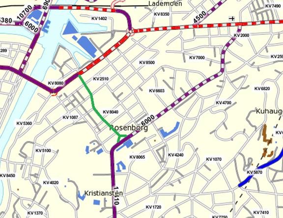 6.1.5 TRAFIKKMENGDE (ÅDT) Det er viktig å skaffe seg en oversikt over trafikkmengden på de ulike vegene, da dette har innvirkning på framkommeligheten til fotgjengeren.