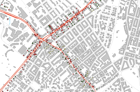 Planprogram for trafikale forhold på Majorstuen 14 For sammenlikningens skyld var det i samme periode 38 ulykker med personskade i Bygdøy allè, på strekningen Solli plass til Olav Kyrres plass.