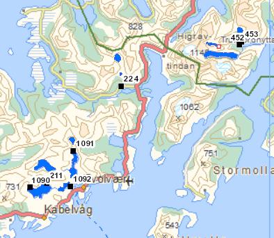 4.4.3 Vannkraftanlegg. Vannområdet har flere vassdrag som er regulert til kraftproduksjon. Det er Lofotkraft og Trollfjordkraft som er regulanter i vannområdet.