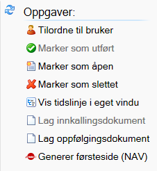 Du vil bare få opp oppfølginger for de ansatte du har tilgang til. Under tilgangsstyring finnes det en funksjon som heter Tilgang til alle oppfølginger.