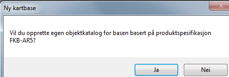 Oppgave 1 Forberedelse til ajourføring Opprette ny kartbase Start GIS/LINE Kart. Opprett ny kartbase, meny Fil - Ny base.