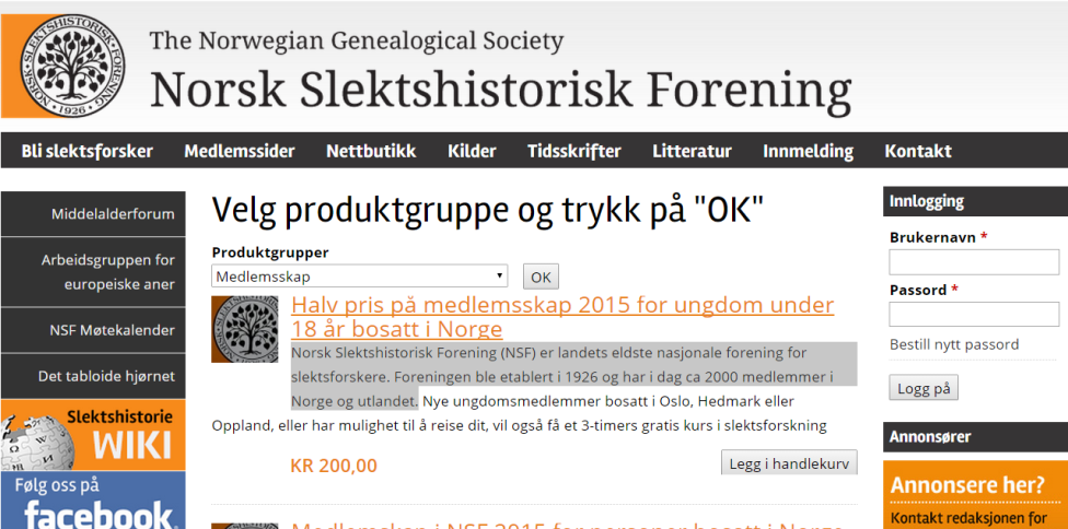 Foreninger for slektsgranskere DIS-Norge, Slekt og Data 10