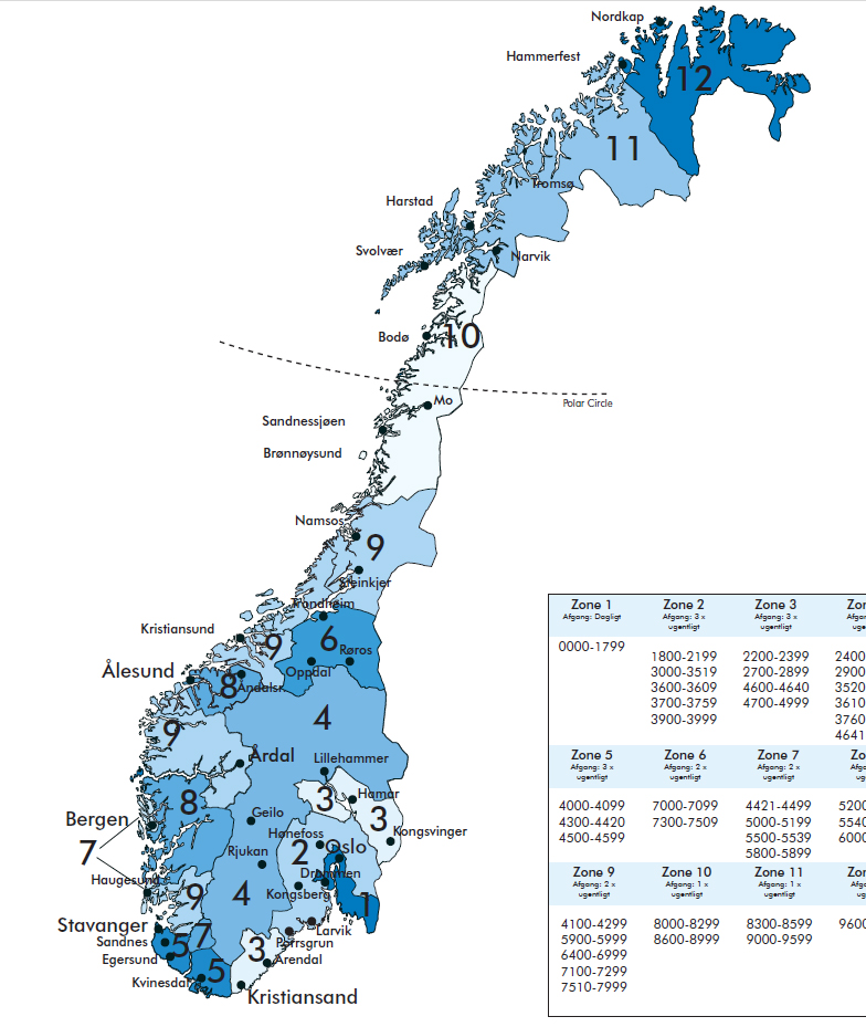 FRAGTPRISER 2012: SONE FRAGTFRI LEVERING Ved kjøp over: FRAKTTILLEGG 1 Minimum kjøp / Fraktsats FRAKTTILLEGG 2 Under minimum kjøp 1 10.000,- 7.000,- 650,- 1.162,- 2 10.000,- 7.000,- 650,- 1.195,- 3 10.