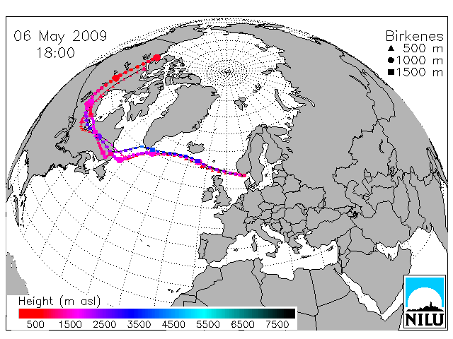 Figur 6.16 viser resultater av sum av komponentene PFOSA, PFOS og PFOA som i gjennomsnitt utgjorde 93 % av sum PFAS og som det finnes flest data for i dette datasettet.