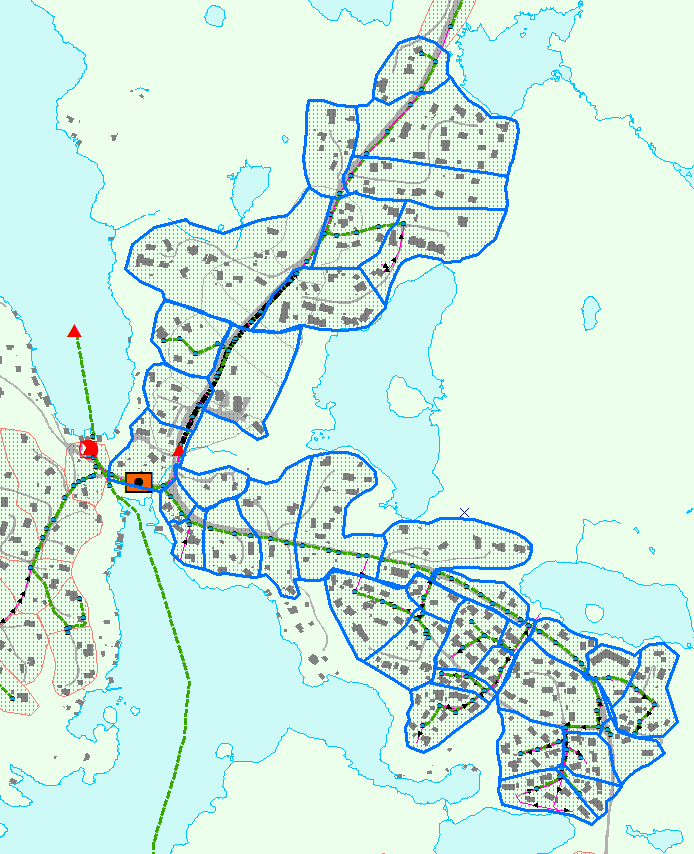 Det er observert relativt store mengder fremmedvann, og rask respons i form av økt vannføring ved nedbørtilfeller. Målepunktet ligger like oppstrøms Foldnes pumpestasjon.