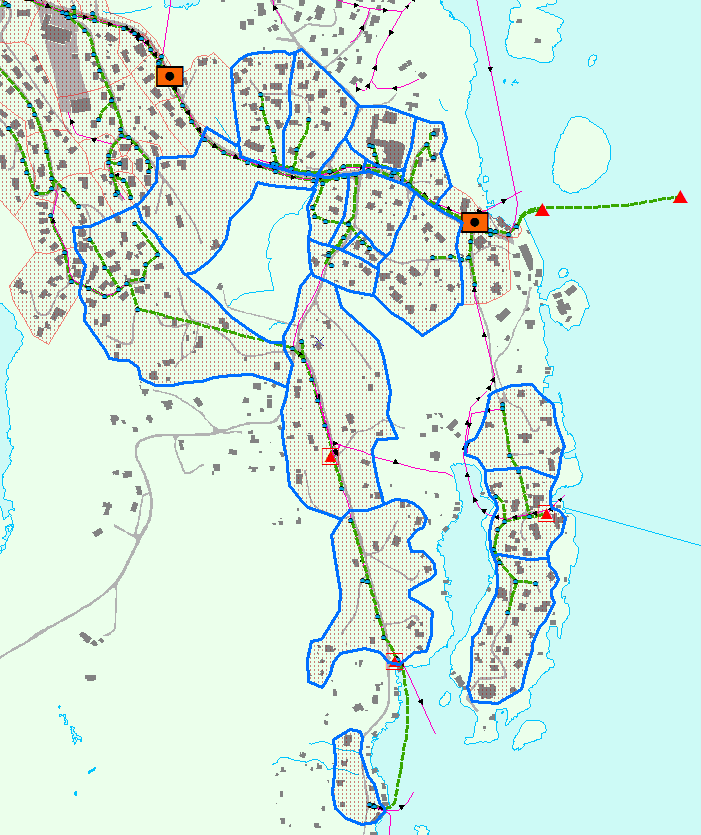 Normalvannføring i punktet er anslått til ca 9 l/s. Den høyeste målte vannføringen er på rundt 100 l/s, men dette tallet er noe usikkert.