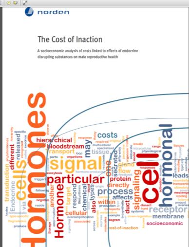 Nordisk rapport «cost of inaction» (1) «A socioeconomic analysis of cost linked to effects of endocrine disrupting substances on male reproductive health» Infertilitet (redusert