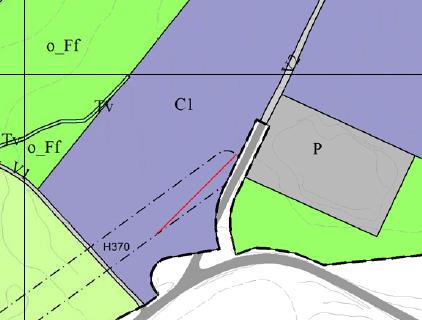 Samferdselsanlegg og teknisk infrastruktur I arealplanen er det regulert to veier, V1 og V2, og viser til eksisterende adkomstveier til henholdsvis tidligere Forsvarsområdet og campingplassen.