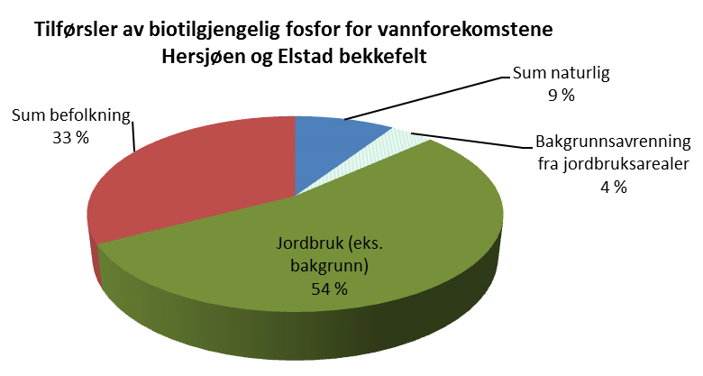 Typologi Elstad bekkefelt: Kalkrik, klar, lavland - type 9 (Veileder 02:2013). Økologisk tilstand iht. NIVA-rapp 6463-2013: Målte kvalitetselementer: Kjemi TKB Moderat Begr.