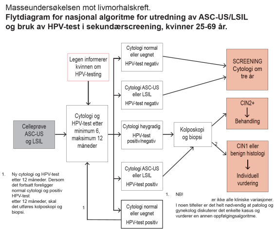 HPV-vaksinasjon (2009) primærscreening