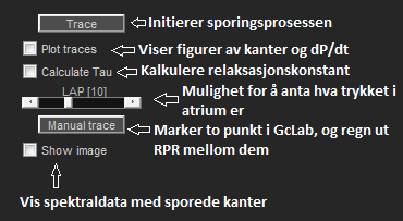 3.6. OVERSIKT OVER ALGORITMEN 35 Algoritmen er implementert i GcLab i en klasse med navn Mode CW trace. Nedenfor vil alle metodene i denne klassen beskrives.