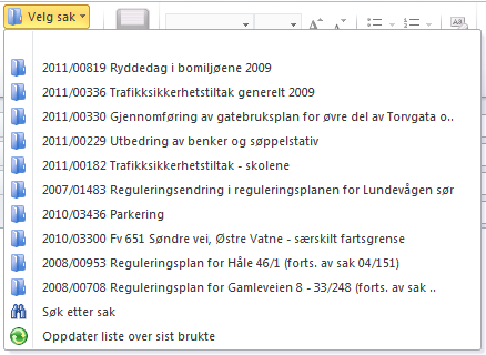 LAGE NY UTGÅENDE E-POST Dersom du ønsker å opprette en ny utgående e-post som skal arkiveres i ephorte, gjøres dette helt identisk som når du skal opprette en e-post i Outlook.