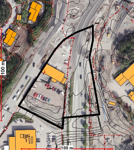 Dagens situasjon BLØRSTAD- KOLLEN SLETTHEIVEIEN CHRISTIANSANDS ÆSKEFABRIKK TREKANTEN SENTER Planområdets lokalisering i Vågsbygd er vist med rød linje.