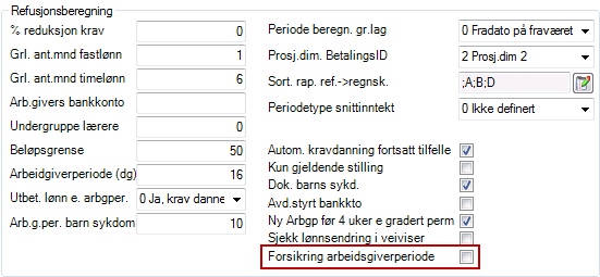 2.10.3 Nytt skjema for forsikring Nytt skjema for forsikring arbeidsgiverperiode Lagt til nytt skjema for forsikring arbeidsgiverperiode. (NAV0821.