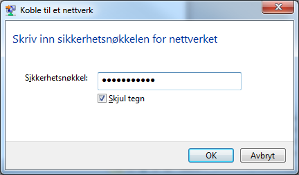 Trådløst tilkobling av PC / Mac til KooBrick WiFi Windows 7 / Vista 1. Klikk på ikonet for trådløst nettverk nede til høyre på oppgavelinjen. 2.