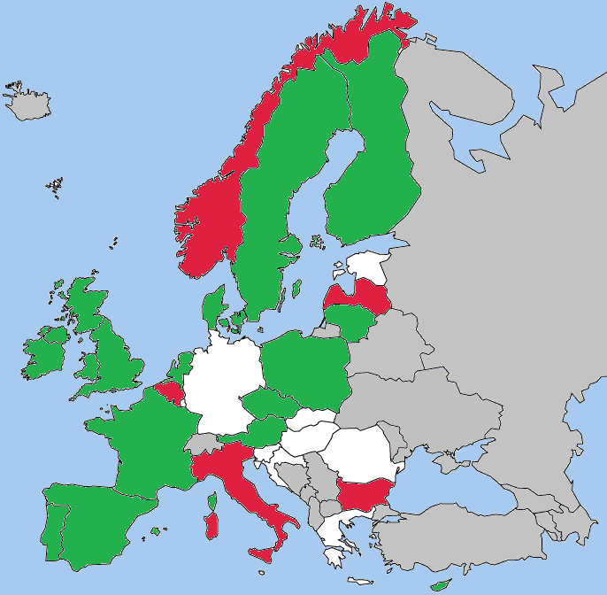 Oversikt forbud, lisens og registrering Country Licensing Registration AUSTRIA BELGIUM BULGARIA CYPRUS CZECH REPUBLIC DENMARK