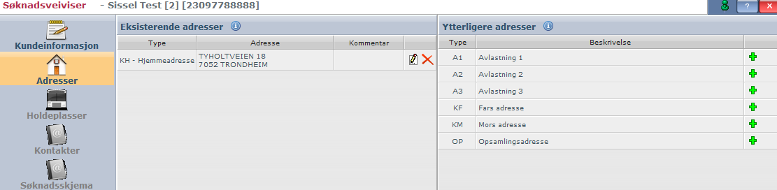 5.Oppdater for å avslutte. 1.Fyll inn adresse i «Adresse» feltet 2.Trykk «Søk» 3.Kontroller at adresse stemmer med kart og trykk deretter på adresselinjen. 4.