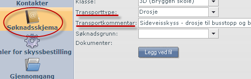 Delt omsorg og behov drosje Ved delt omsorg og transporttype drosje er det en fordel å få inn riktig kjøremønster i CERT, da dette danner grunnlag for kommunikasjon ut til drosjeselskap.