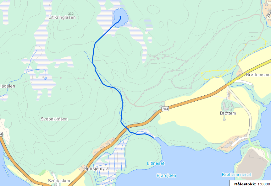 Konklusjon Kvernbekken/Bjørklibekken er en potensiell gyte-rekrutteringsbekk for oppvandrende ørret fra Selbusjøen opp til Fv 926.