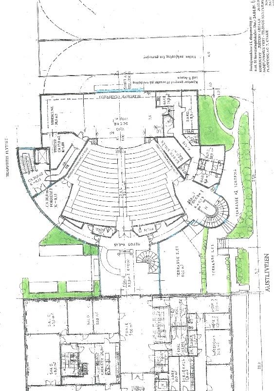 Kulturhus - visjoner SHV fikk planer og tegninger utviklet av arkitekt Bekmann.