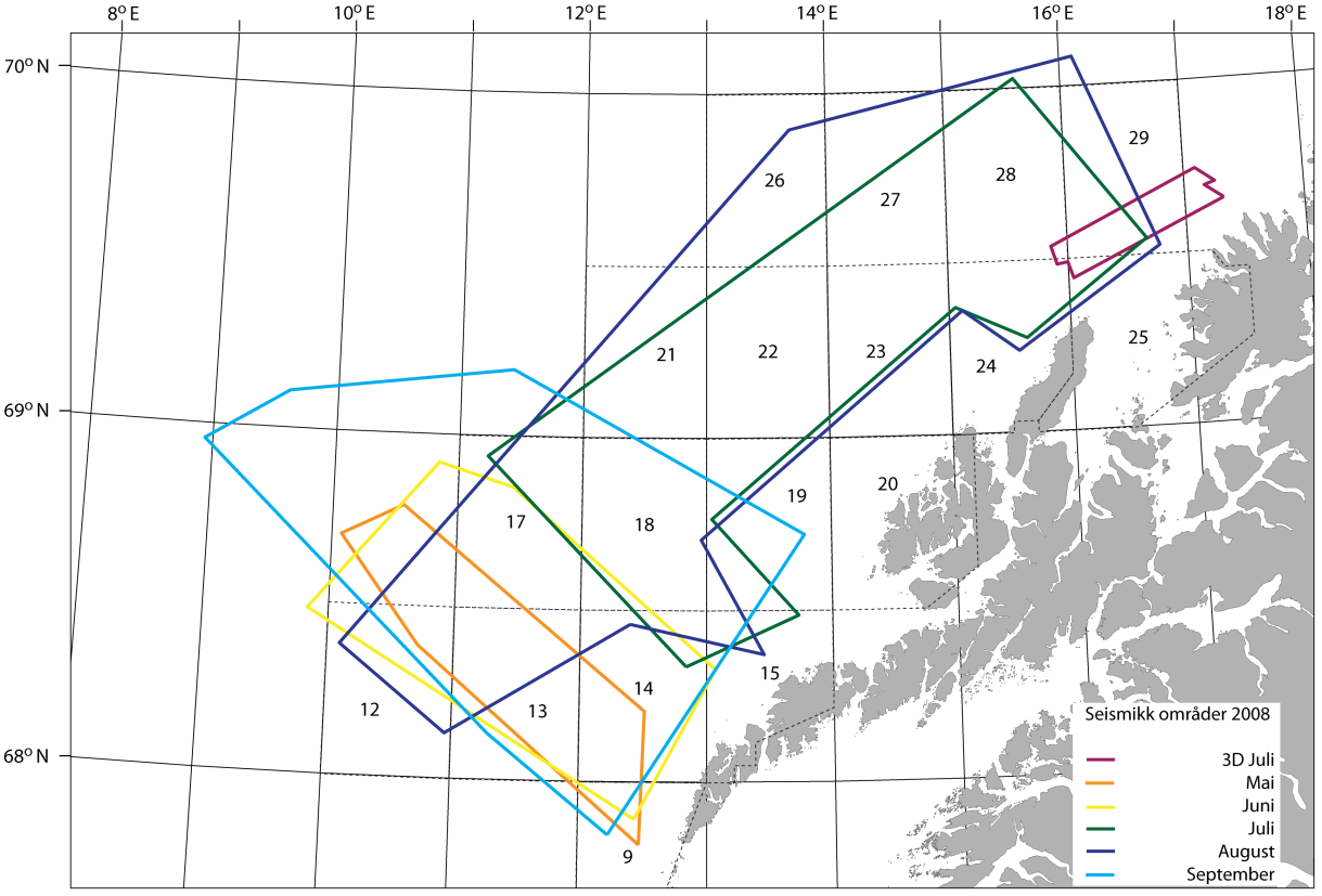 Totalt volum: Trykk: Kildedyp: Skudd intervall: 70,9 liter (4320 k.t.) 14,0 MPa (2000 psi) 6 meter 25 meter (ca. pr. 10.