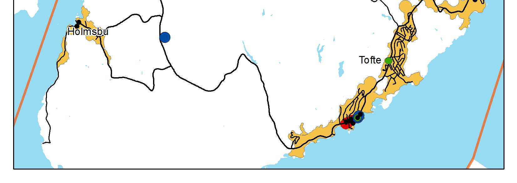 I andre del av analysen tar vi med den planlagte utbygging på Storsand og i Sætre, fordi den