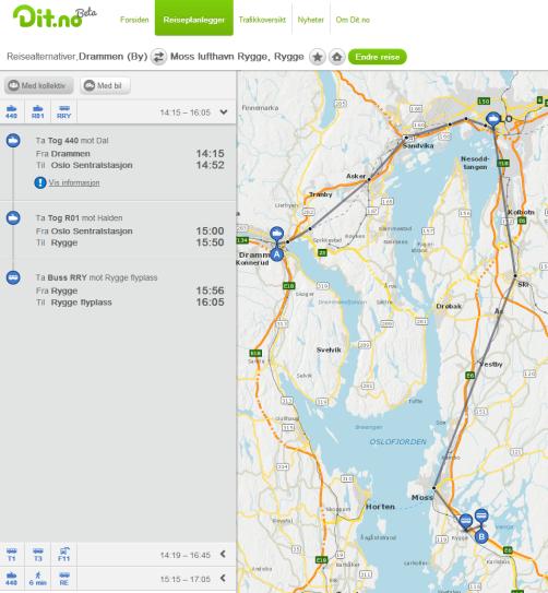 Rutebanken vil bidra til at Den reisende vil få bedre oversikt Den reisende vil få oversikt over transportalternativene Bedre tjenester på web, mobil og