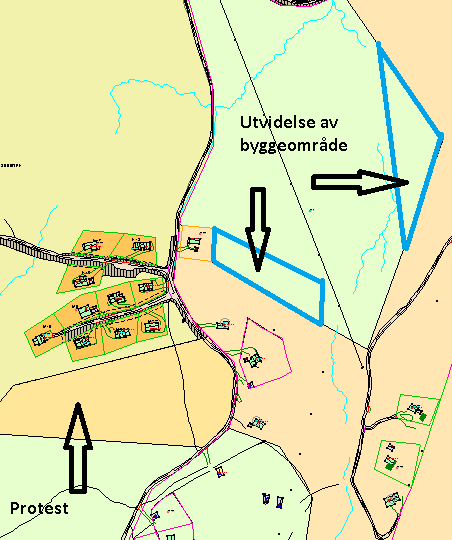 31. Gnr. 58/2 Bostjernlie Byggeformål Ca. 40 daa Tollef A. Svenkerud, Nesbyen Glissen fjellskog, hytteområder 1000 1060 m.o.h Forslagsstiller protesterer på utvidelse av området ved Bostjernlie som vedtatt i gjeldende kommuneplan (se kart under).