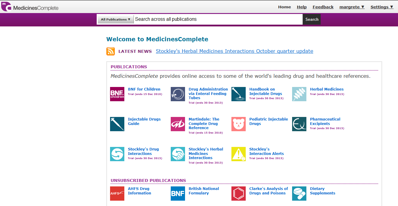 Medicines Complete E-postadressen