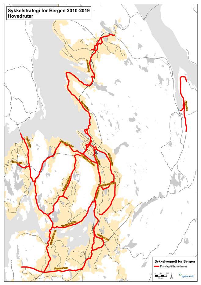 Sammenhengende sykkelnett Høy