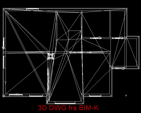Eksamen 2011- BIM-I Arbeidsunderlag: Vi mottok 3D DWG underlag fra konstruksjonsgruppen som var eksportert ut i fra ArchiCAD.