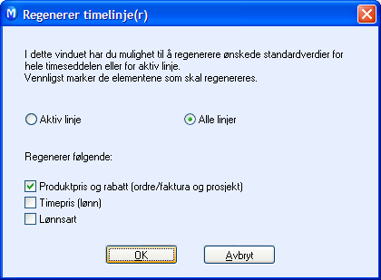 LØNN OG PERSONAL I listevinduet kan du se hvorvidt overføring til ordre/prosjekt og lønn har funnet sted, samt markere en timeseddel som er Klar til overføring og overføre denne til ordre/prosjekt og