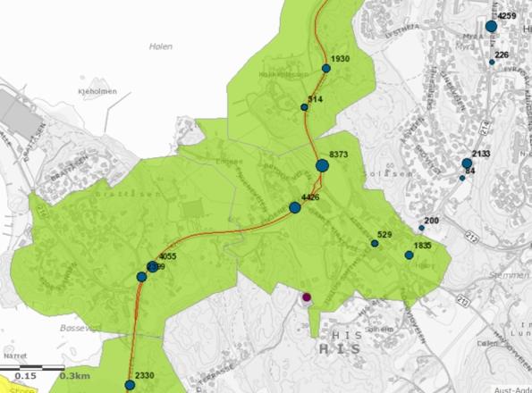 For ytterligere å bygge opp under kollektivsatsingen, bør det etableres snarveier for gående og syklende fra boligfelt til aktuelle busstopp. Disse bør fortrinnsvis være vinterbrøytet.