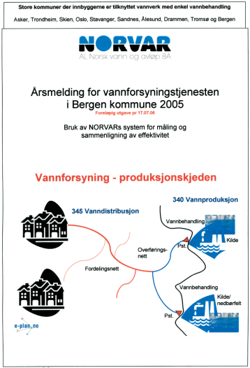 5. EDB-basert styring og overvåking av de viktige delene av vannsystemet videreføres. 6. Organisasjonen skal ha et kvalitetssystem som tilfredsstiler kravene til sertiþsering. 7.